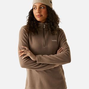 Regatta Brown Great Outdoors /Ladies Sweetheart 1/4 Zip Fleece Top
