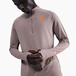 Nike Purple Half-Zip Funnel Neck Long Sleeve Tech Top for men
