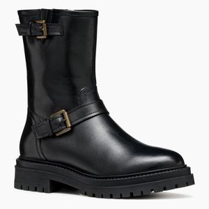Geox Black D Iridea D Leather Boots