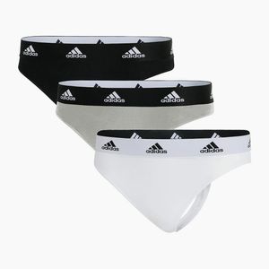 Adidas Black 3 Pack Thong