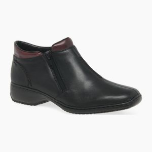 Rieker Black Drizzle Casual Ankle Boots
