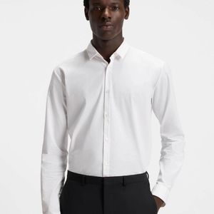 Boss White Hugo Ero3 Long Sleeve Shirt for men