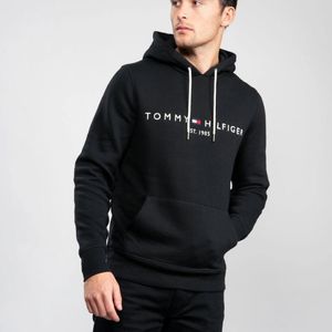 Tommy Hilfiger Black 's Core Tommy Logo Hoodie for men
