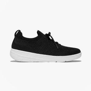 Fitflop Black Super-Q Knit Trainers