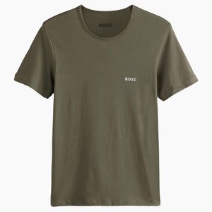 Boss Green Boss Cotton Basic T-Shirt Khaki for men