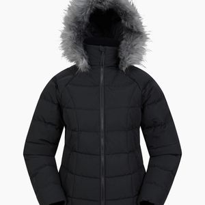 Mountain Warehouse Black Ladies Isla Extreme Short Down Jacket
