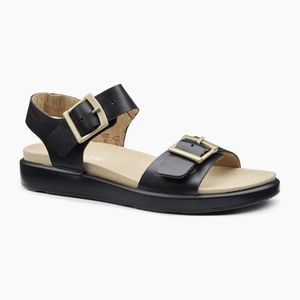 Hotter Black Corfu Sandals