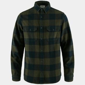Fjallraven Black Ovik Heavy Flannel Shirt for men