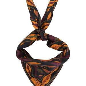 Emilio Pucci Black Printed Foulard