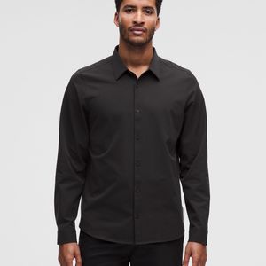 lululemon athletica Black New Venture Long-Sleeve Shirt for men