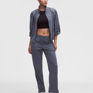lululemon athletica Blue – Two-Toned Mid-Rise Track Pants – – Size Large