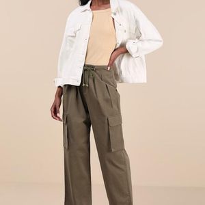 Lulus Natural Greeta Straight Leg Cargo Pants