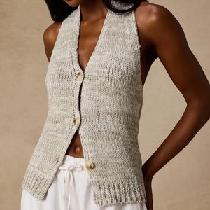 Lulus Natural Teresa Halter Sweater Top