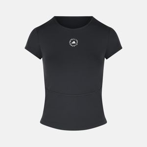 Adidas By Stella McCartney Black 'Tpr' Polyamide Blend T Shirt