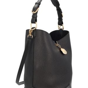 Lanvin Black Calf Leather Shoulder Bag