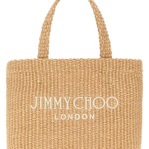 Jimmy Choo Natural Raffia Mini Beach Handbag