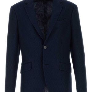 Etro Blue Regular Blazer for men