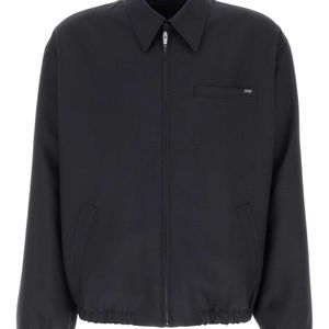 Prada Black Solid Jacket for men