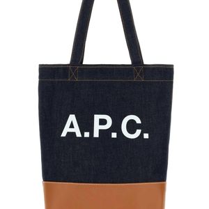 A.P.C. Blue Dark Denim Cohlo Handbag for men