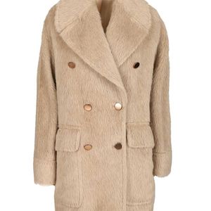 Tagliatore Natural "Lillian" Double-Breasted Coat