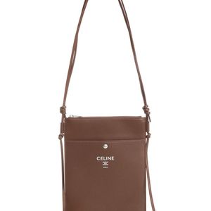 Céline Brown Sharp Lambskin Pouch for men