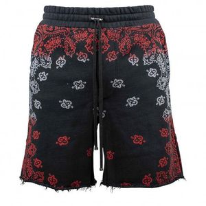 Amiri Blue Bandana-Print Cotton Shorts for men