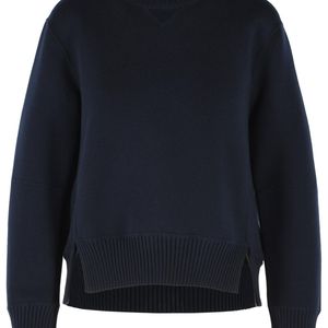 Sacai Blue Cotton Blend Sweater