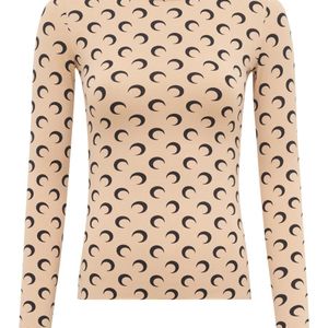 MARINE SERRE Natural Moon Print Top