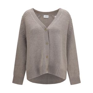 P.A.R.O.S.H. Grey V-Neck Button Cardigan