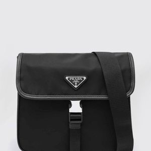 Prada Black Shoulder Bag for men