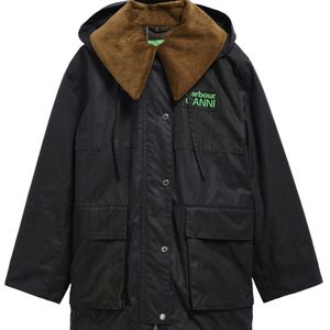 BARBOUR X GANNI Black Coat