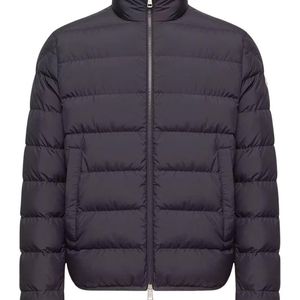 Moncler Blue Baudinet Short Down Jacket for men