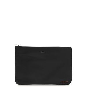 Kiton Black Pouch Bag for men
