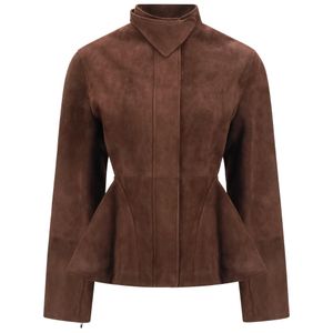 Alaïa Brown Alaïa Peplum Jacket