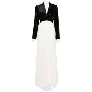 Forte_forte White Velvet Long Dress