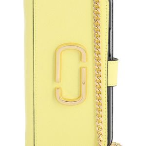 Marc Jacobs Gelb Iphone 11 Pro-cover Aus Leder Mit Kette