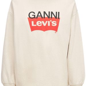 Ganni Levi's ジャージースウェットシャツ ホワイト
