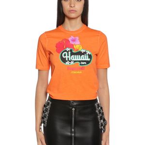 DSquared² Hawaii コットンジャージーtシャツ オレンジ