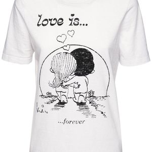 DSquared² Renny Fit Love Is ジャージーtシャツ ホワイト