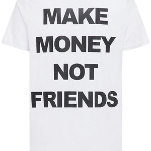 MAKE MONEY NOT FRIENDS T-shirt Aus Baumwolljersey Mit Logodruck in Weiß für Herren
