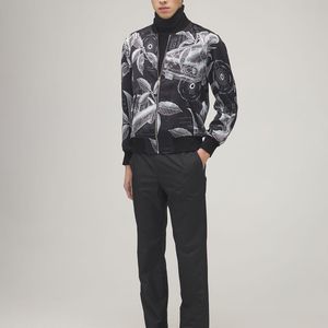 メンズ Givenchy Floral ジップボンバージャケット グレー