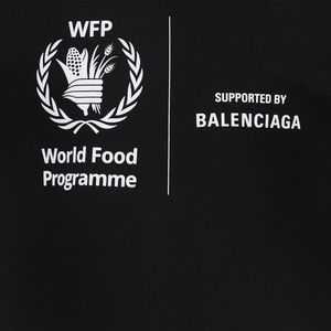 メンズ Balenciaga Wfpジャージーtシャツ ブラック
