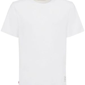 T-shirt Relaxed Fit In Jersey Di Cotone di Thom Browne in Bianco da Uomo