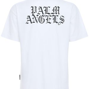 Palm Angels T-shirt Aus Baumwolljersey Mit Druck in Weiß für Herren