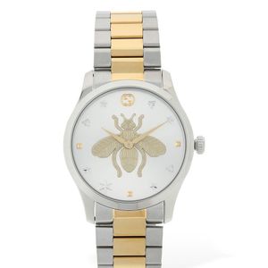 Gucci G Timeless Bee ツートーンウォッチ 38mm メタリック