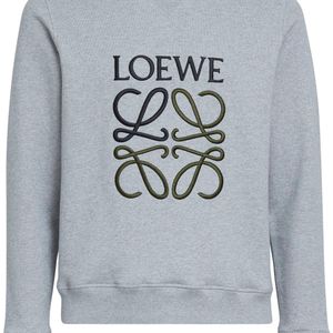 メンズ Loewe Anagram コットンスウェットシャツ グレー