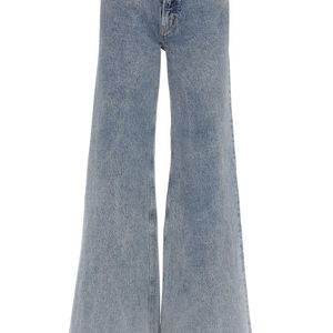 Jeans In Denim Di Cotone di Filles A Papa in Blu