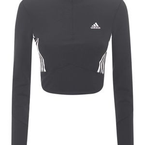 Adidas Originals クロップドtシャツ ブラック