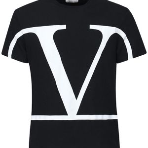 メンズ Valentino Valentino Vロゴ シグネチャー Tシャツ ブラック