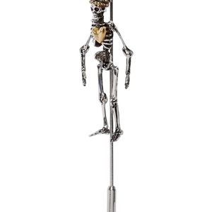 Broche Con Esqueleto Alexander McQueen de hombre de color Metálico